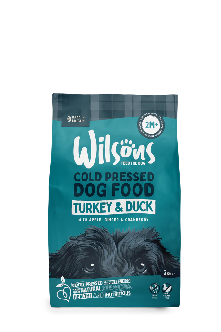 Wilsons Turkey & Duck Premium British Cold Pressed Dog Food 2kg