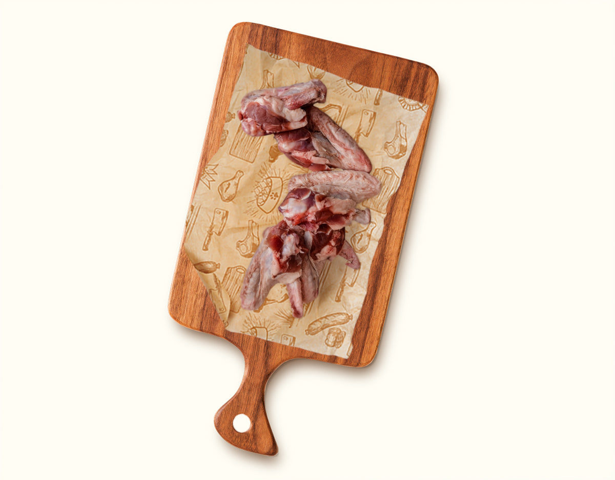 Duck wings 1kg locally sourced from free range birds. these may be 2 joint or 3 joint