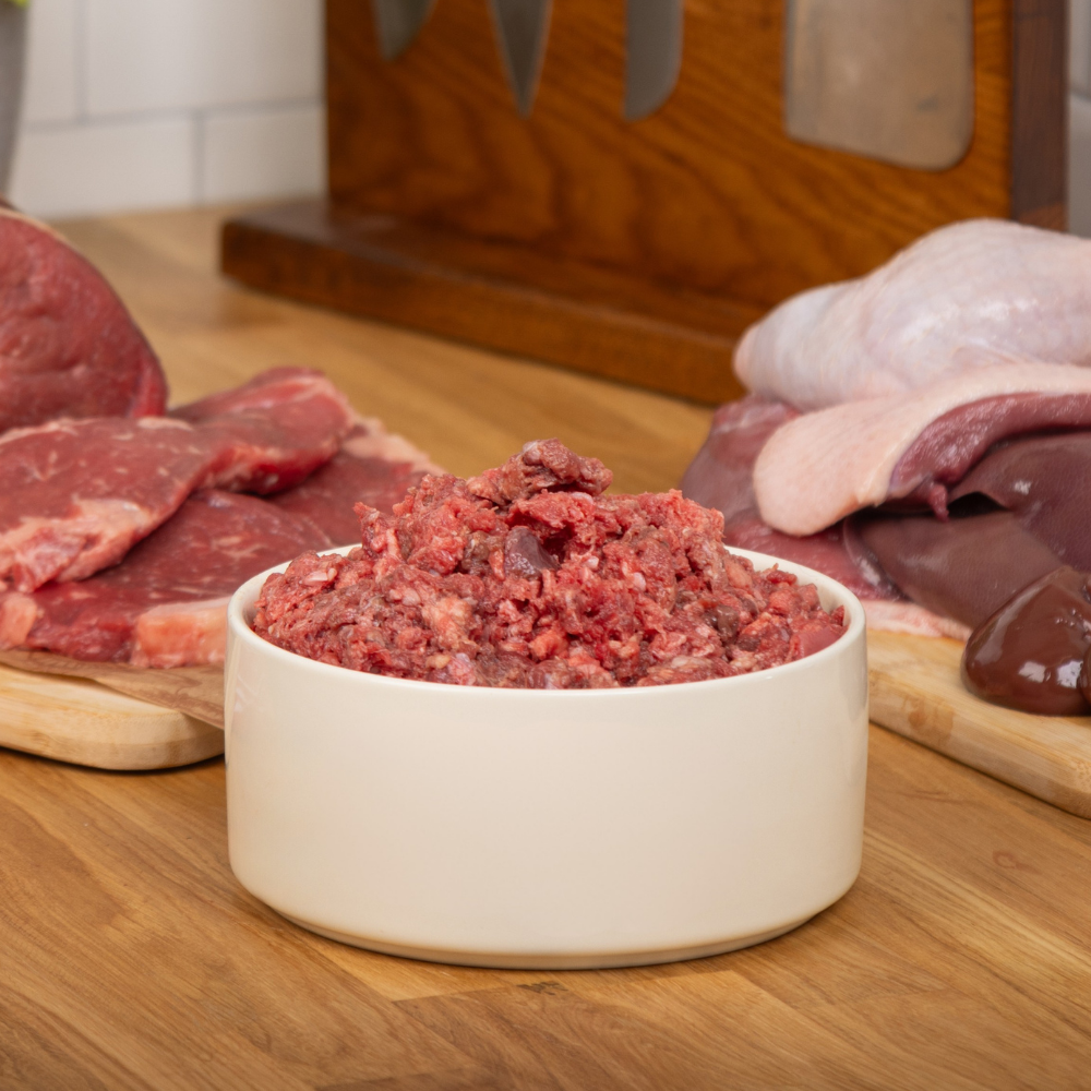 Veal mince with Duck neck MINCE 80-10-10 1KG