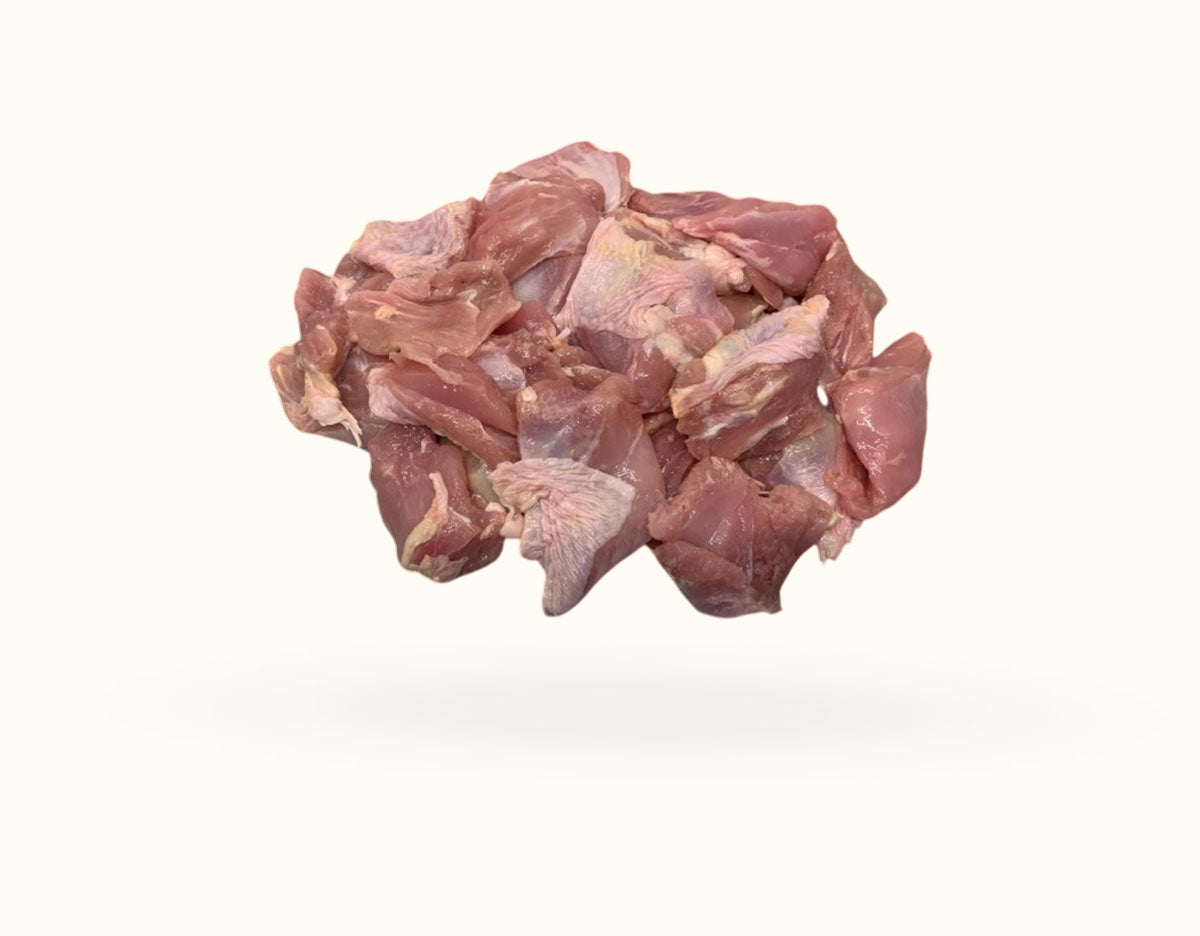 Boneless free range chicken CHUNKS 2kg