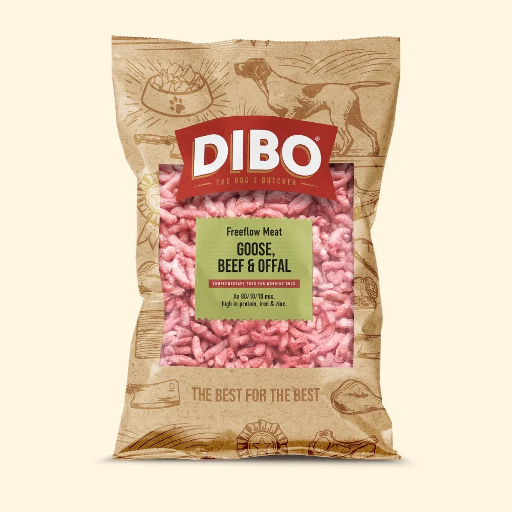 DIBO Free Flow Mince Goose, Beef and Offal 1kg