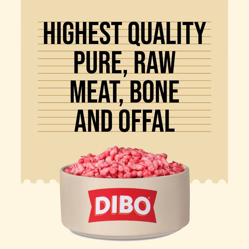 DIBO Free Flow Mince Goose, Beef and Offal 1kg