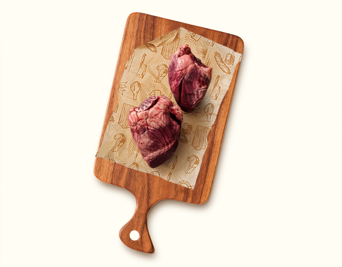 Lamb heart whole x 4. Locally sourced