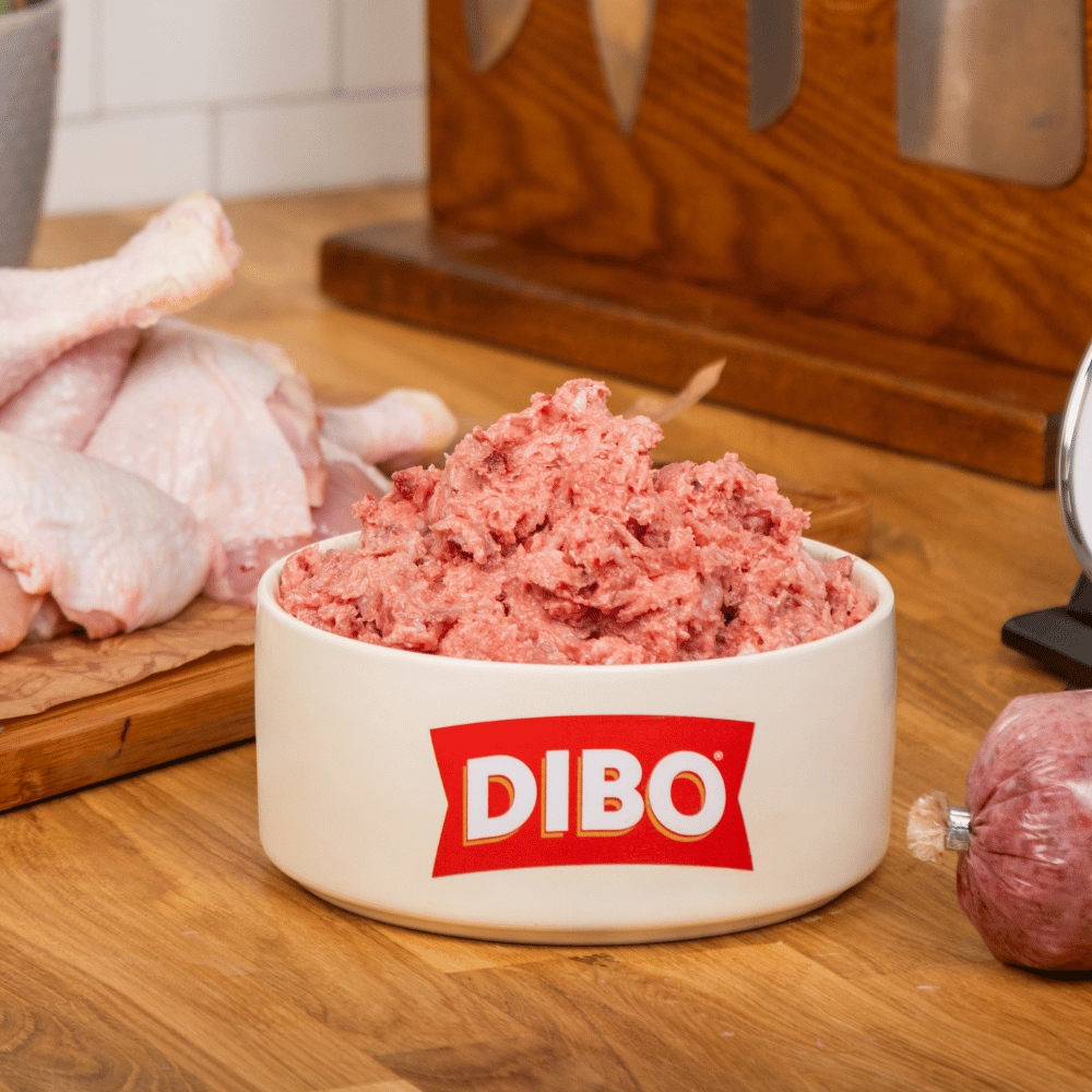 DIBO Finest Minced Raw Chicken Carcass 50% bone (1kg)