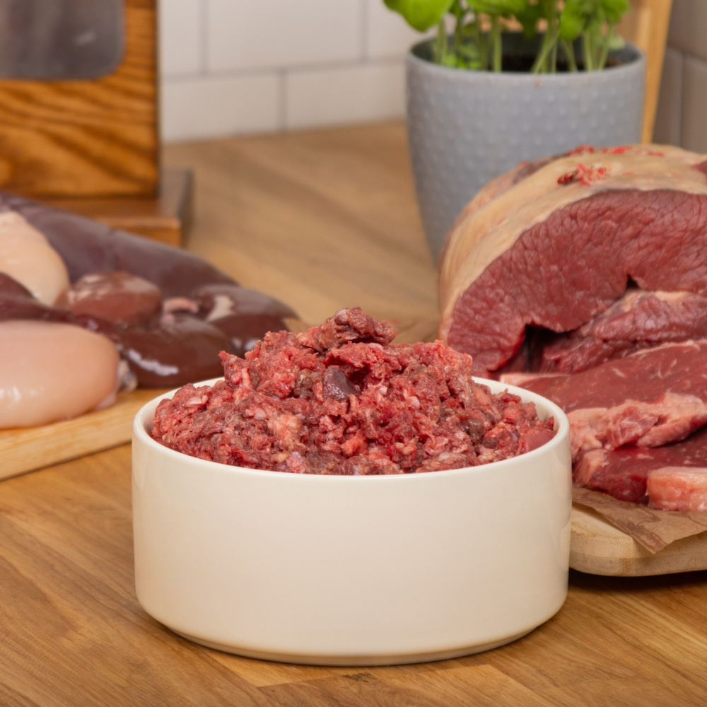Ox Meat with Chicken Raw Mince 80:10:10 (1kg)