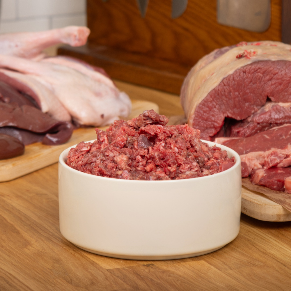 Ox Meat with Duck Raw Mince 80:10:10 (1kg)