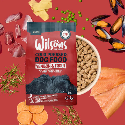 Wilsons Venison & Trout Premium British Cold Pressed Dog Food 2kg
