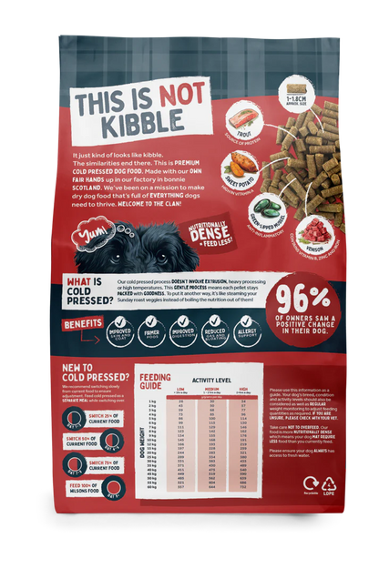 Wilsons Venison & Trout Premium British Cold Pressed Dog Food 2kg