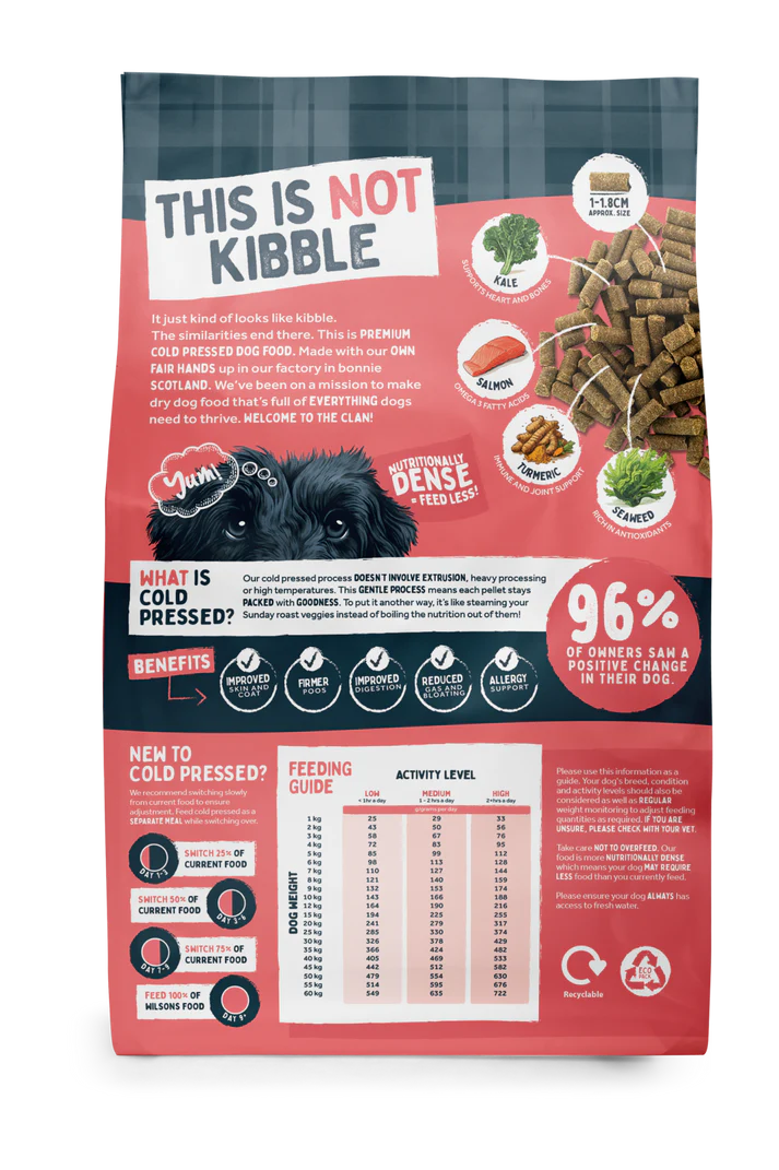 Wilsons Salmon Premium British Cold Pressed Dog Food 2kg