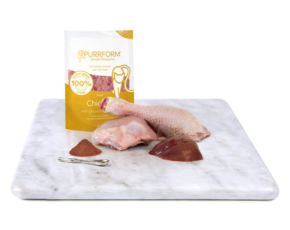 Purrform Chicken & Ground Bone with Liver - 6 x 70g - CAT