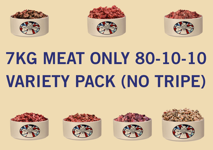 MEAT ONLY 80-10-10 VARIETY PACK ( NO TRIPE) (Maximum 2 per customer)