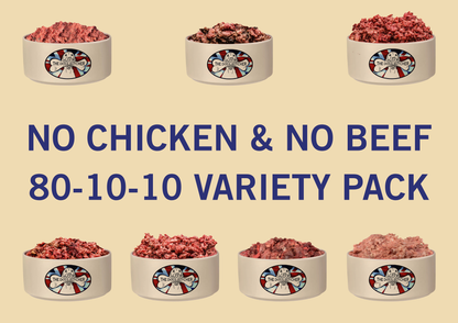 No chicken and No beef 80-10-10 variety box (Maximum 2 per customer)