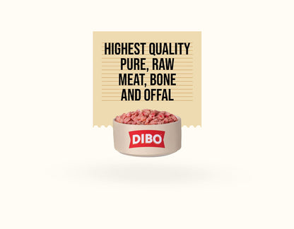 DIBO Free Flow Mince Chicken, Salmon & Pork Offal 1kg
