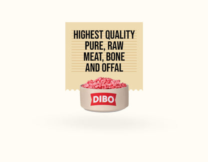 DIBO Free Flow Mince Turkey, Lamb & Offal 1kg