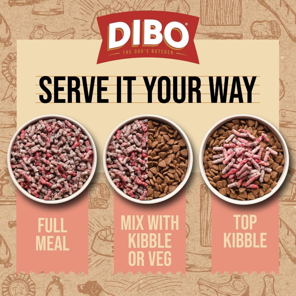 DIBO Free Flow Mince Beef & Tripe 1KG