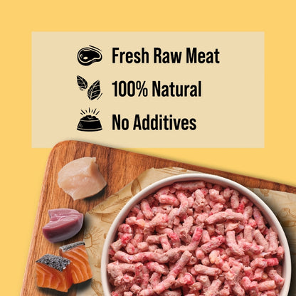 DIBO Free Flow Mince Chicken, Salmon & Pork Offal 1kg