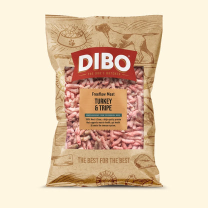 DIBO Free Flow Mince Turkey & Tripe 1kg