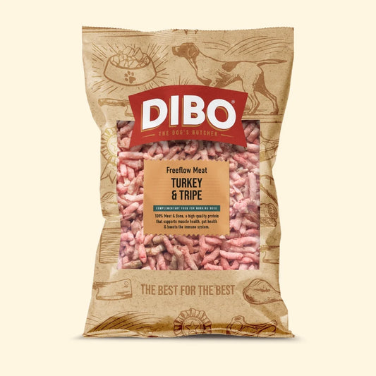 DIBO Free Flow Mince Turkey & Tripe 1kg