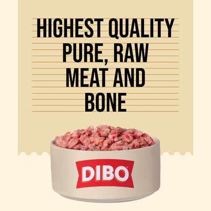 DIBO Free Flow Mince Turkey, Pork and Salmon 1kg