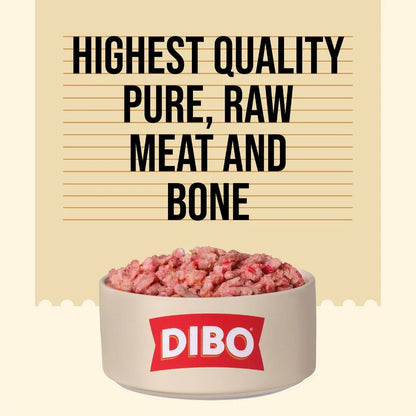 DIBO Free Flow Mince Turkey, Pork and Salmon 1kg