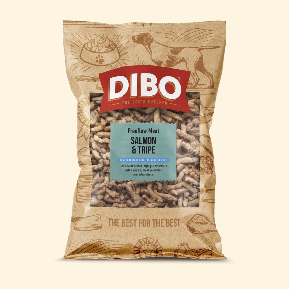 DIBO Free Flow Mince Salmon & Beef Tripe 1kg