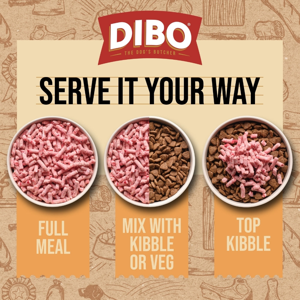 DIBO Free Flow Mince Turkey Mix 1kg