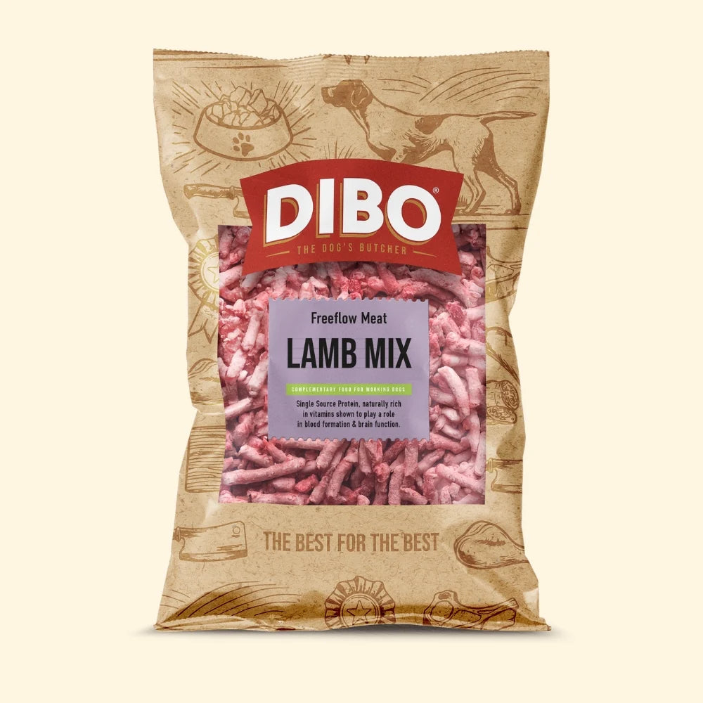 DIBO Free Flow Mince Lamb Mix 1kg – The Dogs Butcher