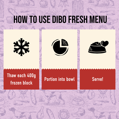 DIBO Fresh Cooked Block - Lamb 400g