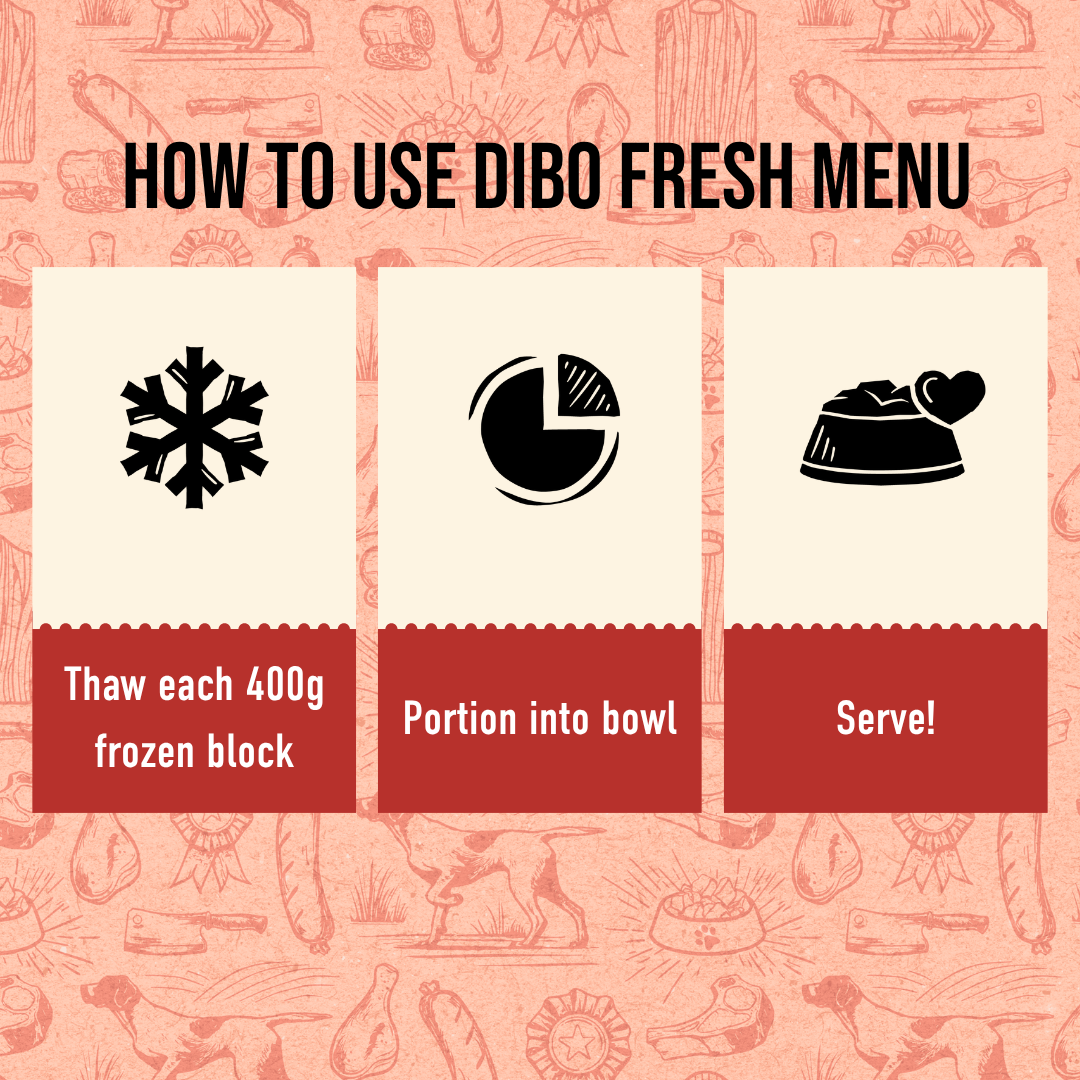 DIBO Fresh Cooked Block- Beef 400g