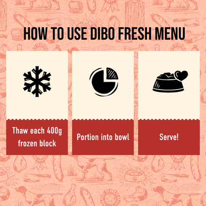 DIBO Fresh Cooked Block- Beef 400g