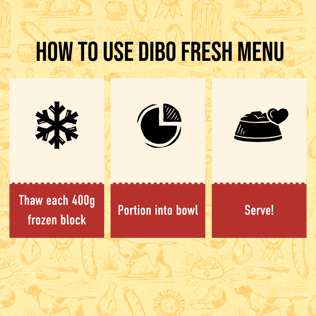 DIBO Fresh Cooked Block - Chicken 400g