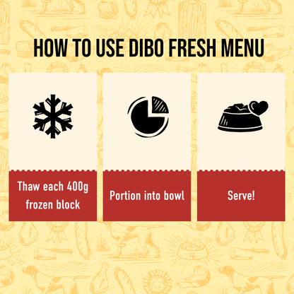 DIBO Fresh Cooked Block - Chicken 400g
