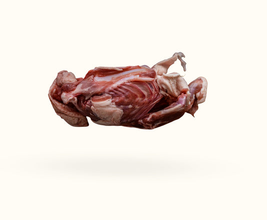 Duck carcass from locally sourced free range birds x1 weight ranges from 0.7 to 1.3 kg
