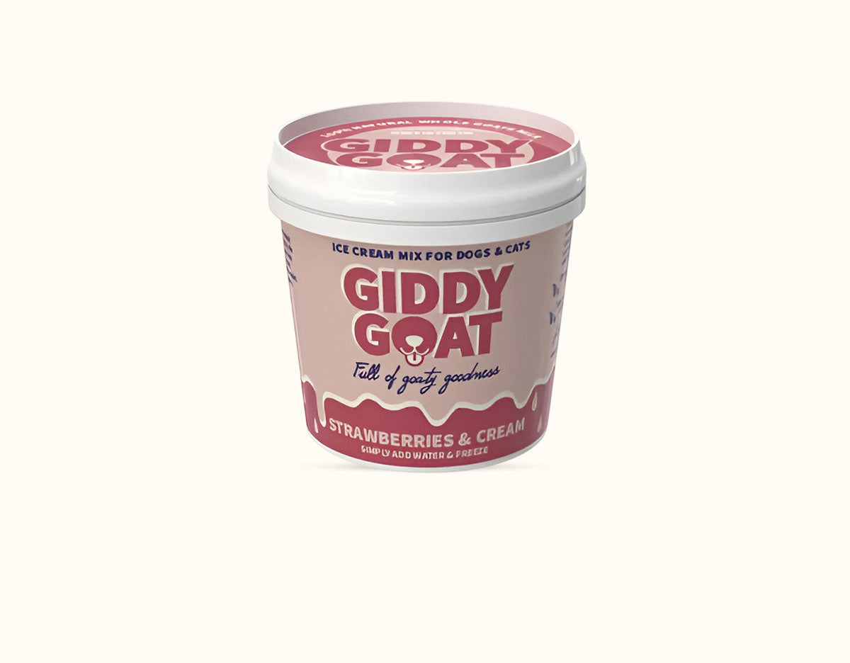 Giddy Goat Ice Cream Powder - Strawberries & Cream