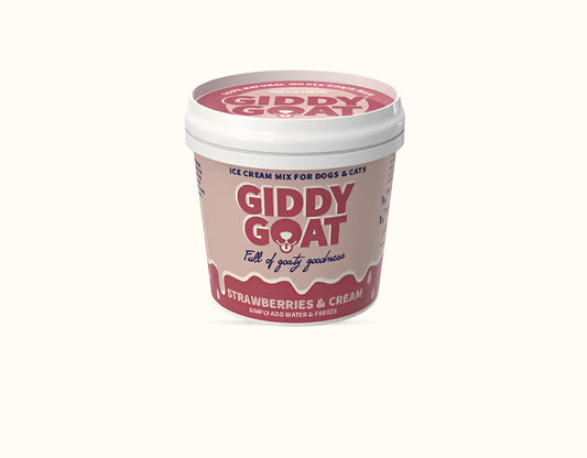 Giddy Goat Ice Cream Powder - Strawberries & Cream