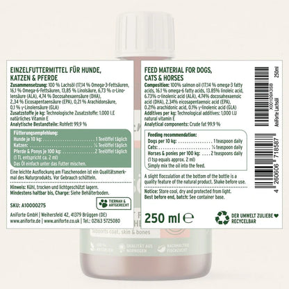 Aniforte Salmon Oil - For Dogs, Cats and Horses