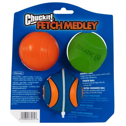 Chuckit Fetch Medley 3 pack - Medium