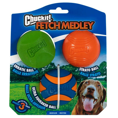 Chuckit Fetch Medley 3 pack - Medium