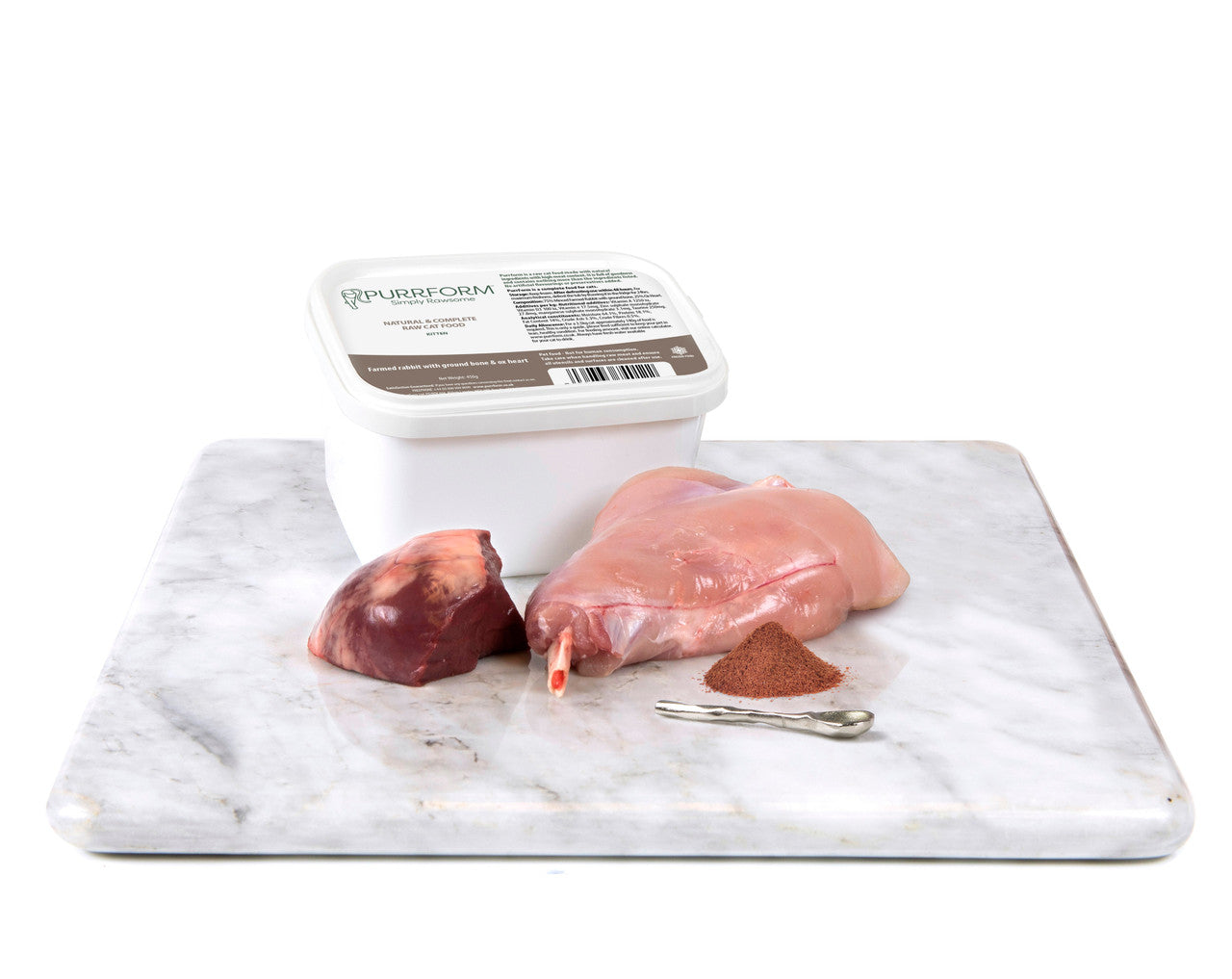 Purrform Rabbit with Ground Bone & Ox Heart 450G - CAT