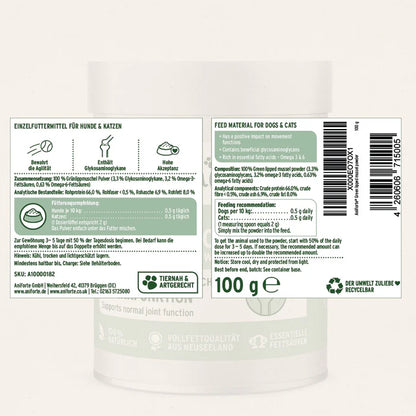 Aniforte Green Lipped Mussel Powder for Dogs and Cats - Joint Support