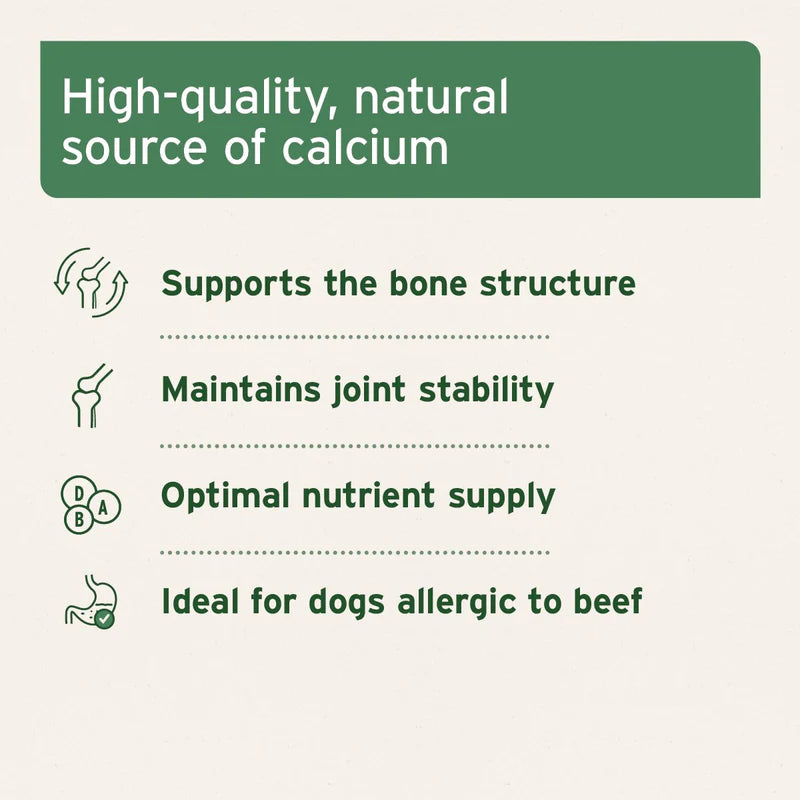 AniForte Ground Horse Bones - Natural Calcium Supplement for Dogs & Cats