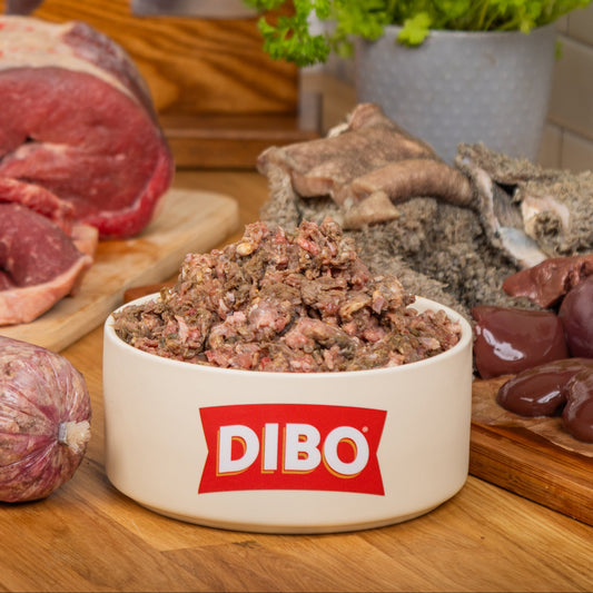 DIBO 80/10/10 Beef & Tripe Mix Chubb (454g)
