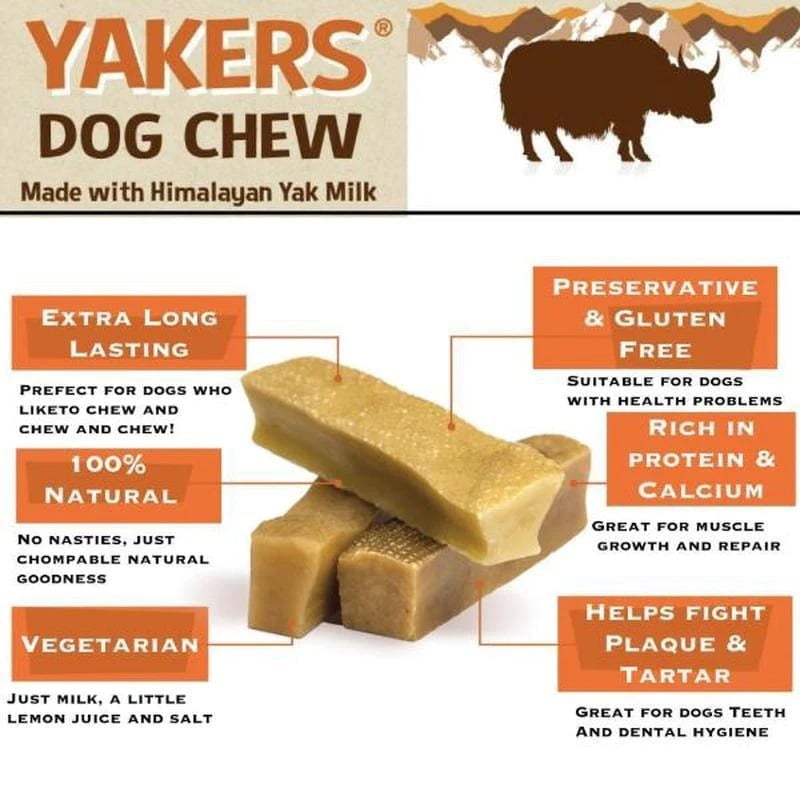 Yakers Dog Chew Strawberry - Extra Large